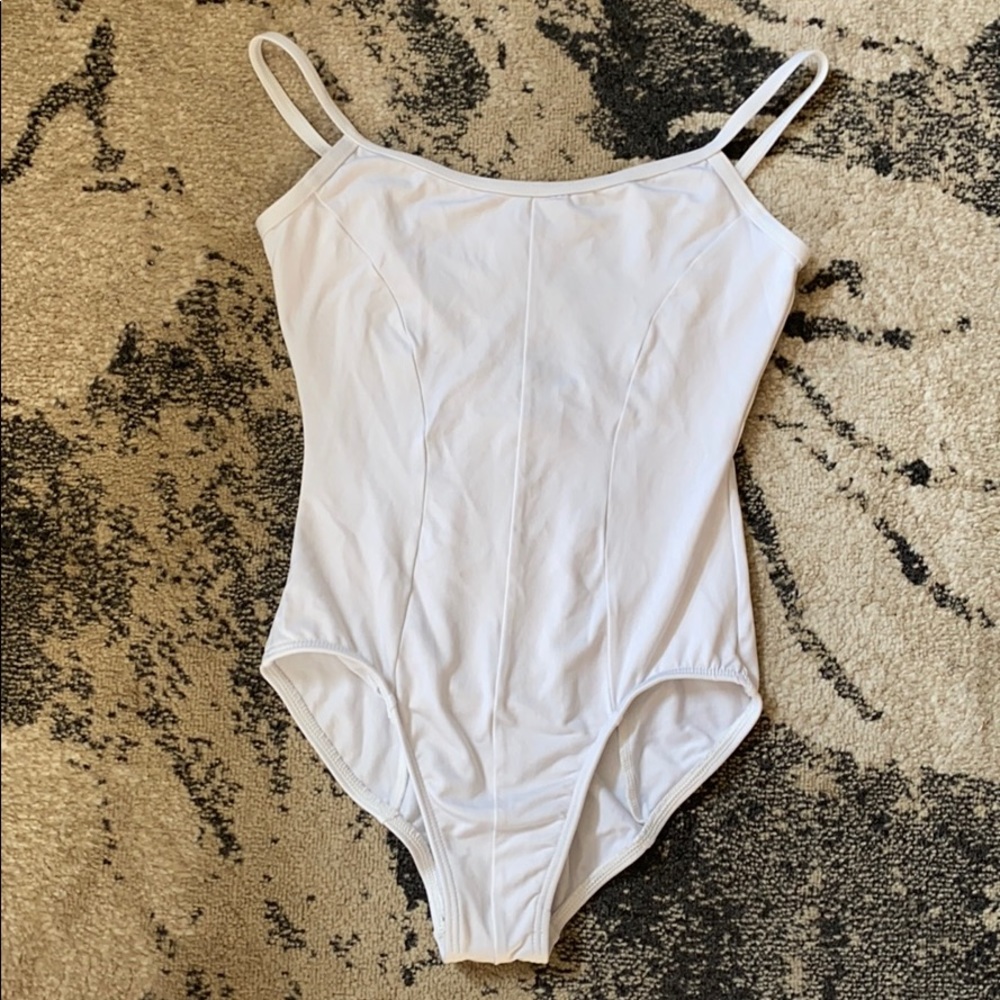 Simple white leotard